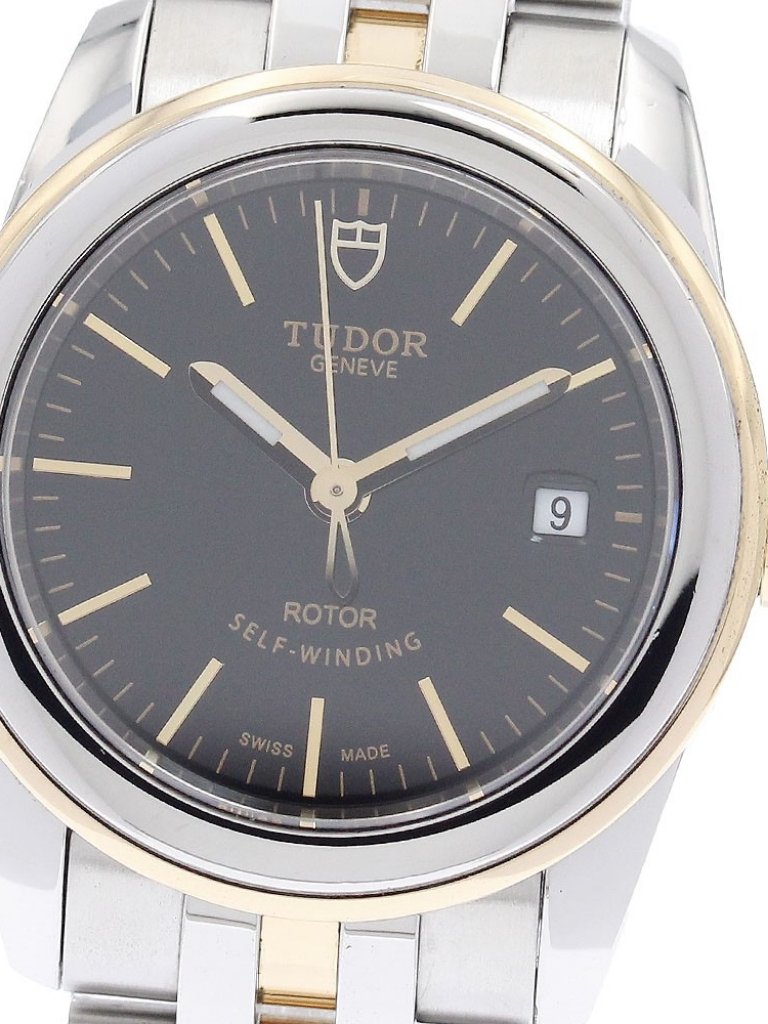 Tudor Glamour Date 51003 Black Dial Automatic Ladies Watch942997